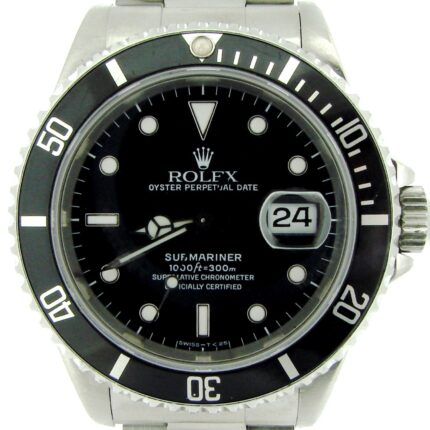 Mens Rolex Stainless Steel Submariner Black  16610 (SKU E566436NNBCMT)