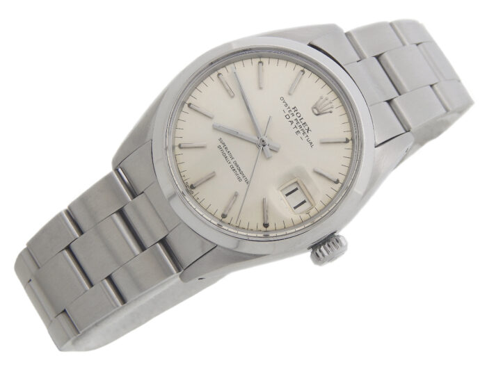 Vintage Mens Rolex Stainless Steel Date Model 1500 Watch with Silver Dial (SKU 1227947AMT) - Image 3