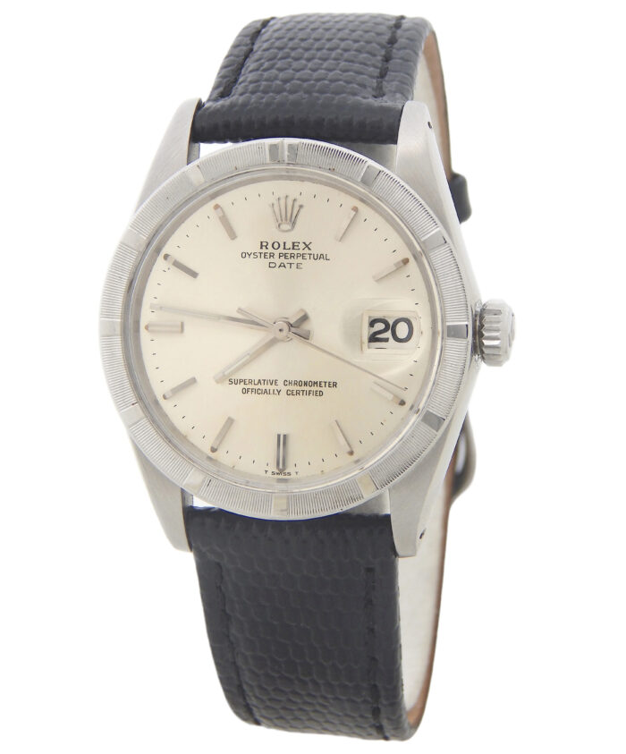Vintage 1501 Mens Rolex Stainless Steel Date Watch with Black Strap (SKU 1251750AMT) - Image 2