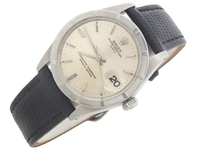 Vintage 1501 Mens Rolex Stainless Steel Date Watch with Black Strap (SKU 1251750AMT) - Image 3