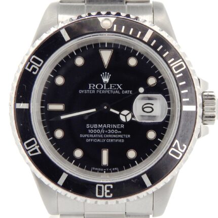 Mens Rolex Submariner Date Ref. 16610 Stainless Steel Watch (SKU N318537NNBCMT)