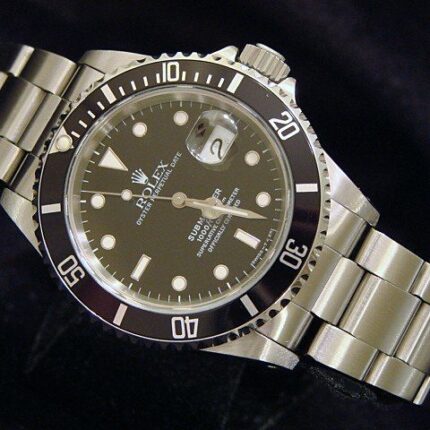Mens Rolex Stainless Steel Submariner Black  16610 (SKU U111556NNBCMT)