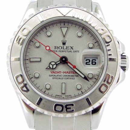 Ladies Rolex Steel and Platinum Yacht-Master Watch 169622 (SKU D499987NMT)
