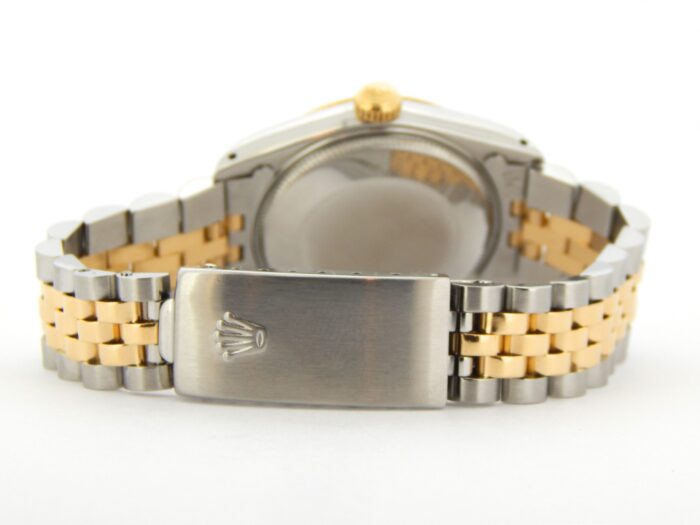 Ladies Mid Size Rolex Two-Tone Datejust Watch Champagne Diamond 68273 (SKU R959651AMT) - Image 7