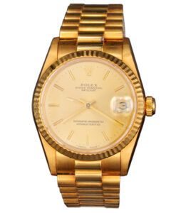 MidSize Rolex 18K Yellow Gold Datejust