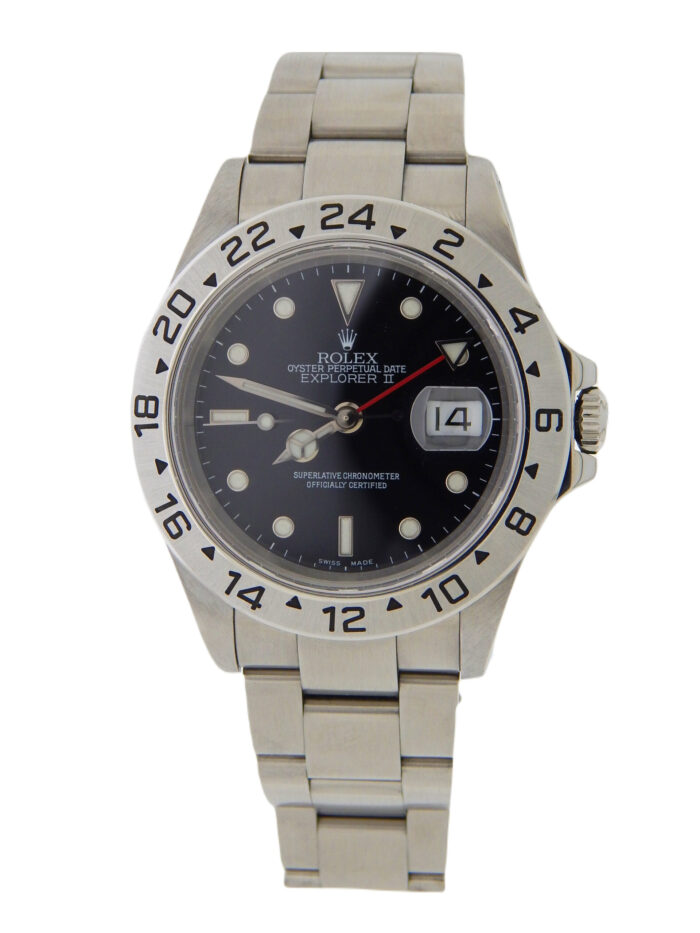 Mens Rolex 16570 Stainless Steel Explorer II Watch with Black Dial (SKU P209258AMT) - Image 2
