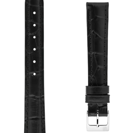 <span class="product_name_collection">Straps </span>Nero Pelle Di Vitello Con Motivo Coccodrillo 14×12