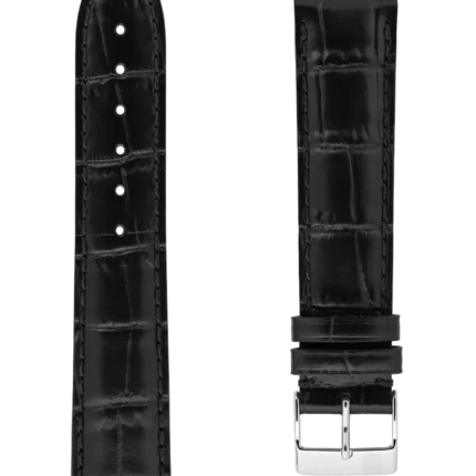 <span class="product_name_collection">Straps </span>Nero Pelle Di Vitello Con Motivo Coccodrillo 20×18