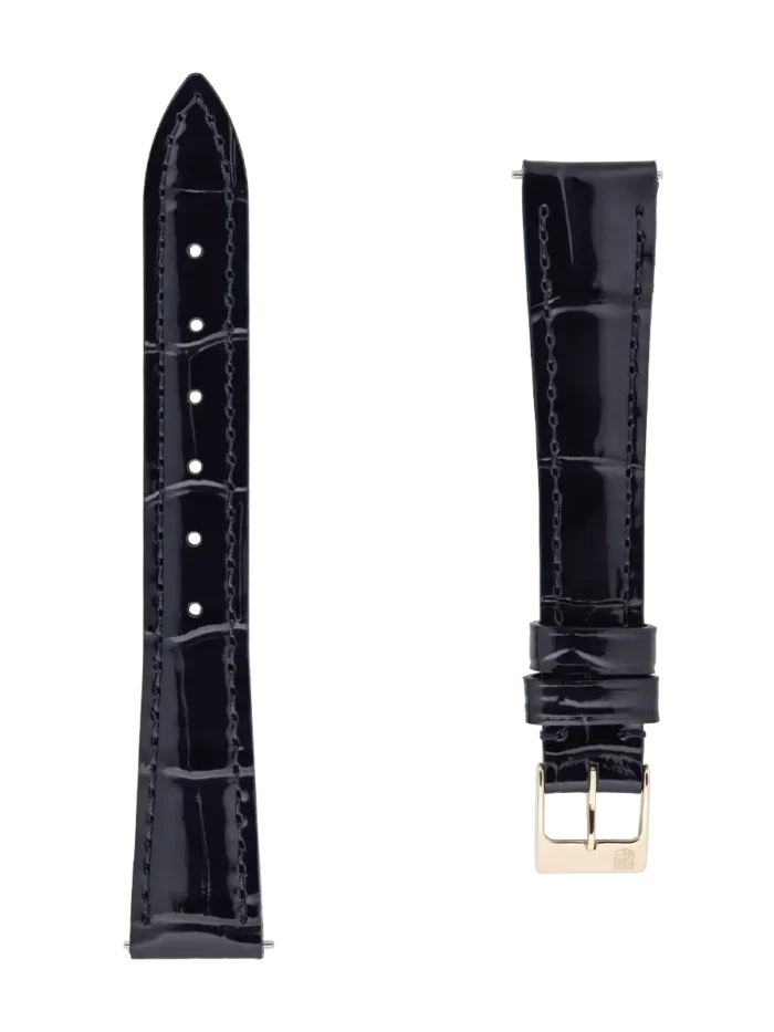 <span class="product_name_collection">Straps </span>Blu Pelle Di Vitello Con Motivo Coccodrillo 15×12