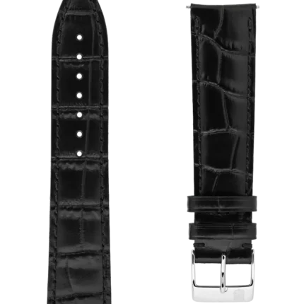 <span class="product_name_collection">Straps </span>Nero Pelle Di Vitello Con Motivo Coccodrillo 20×18