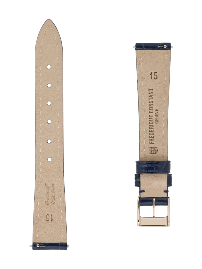 <span class="product_name_collection">Straps </span>Blu Pelle Di Vitello Con Motivo Coccodrillo 15×12 - Image 2