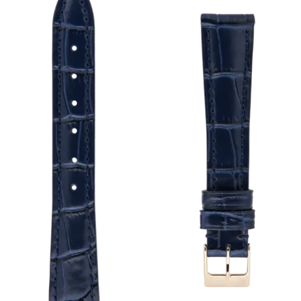 <span class="product_name_collection">Straps </span>Blu Pelle Di Vitello Con Motivo Coccodrillo 15×12