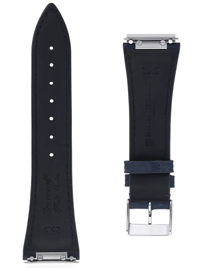 <span class="product_name_collection">Straps </span>Blu Pelle Di Vitello Con Motivo Coccodrillo 25.5×18 - Image 2