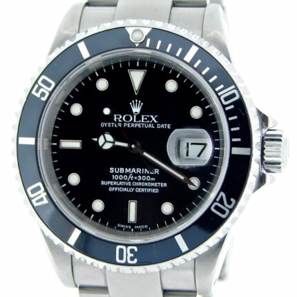 Mens Rolex Stainless Steel Submariner Black  16610 (SKU P378669NNBCMT)